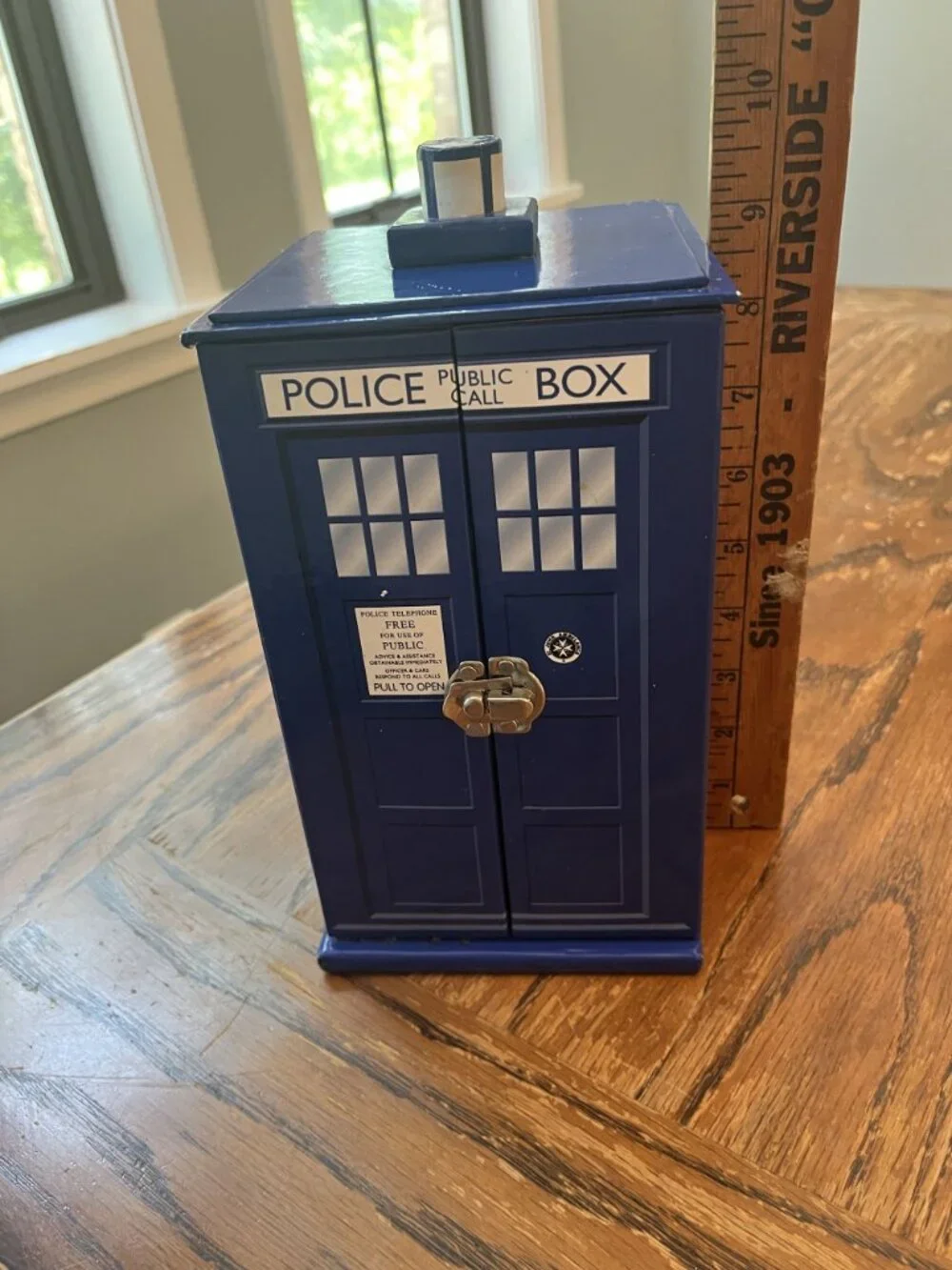 Doctor Who Tardis Jewelry Box - Includes 7 Drawers, Mirror, and Ring Hanger